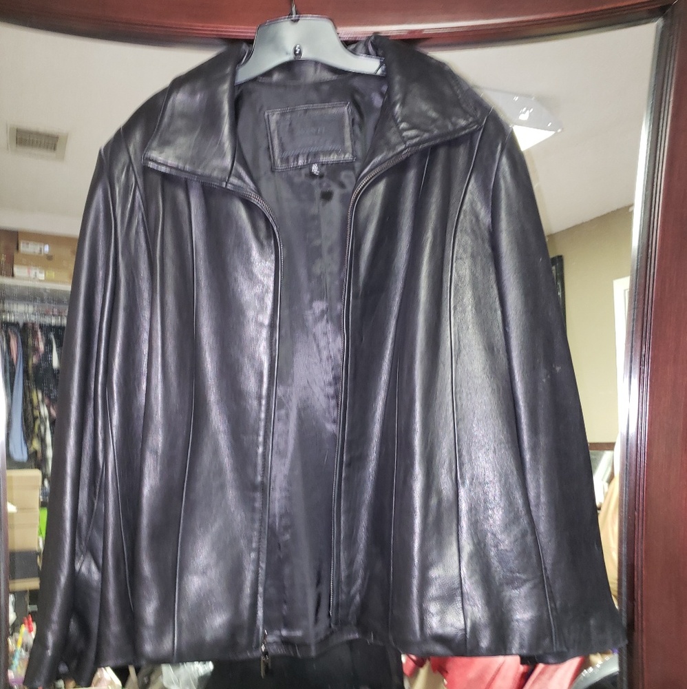 NWOT Avanti Leather Coat/Jacket